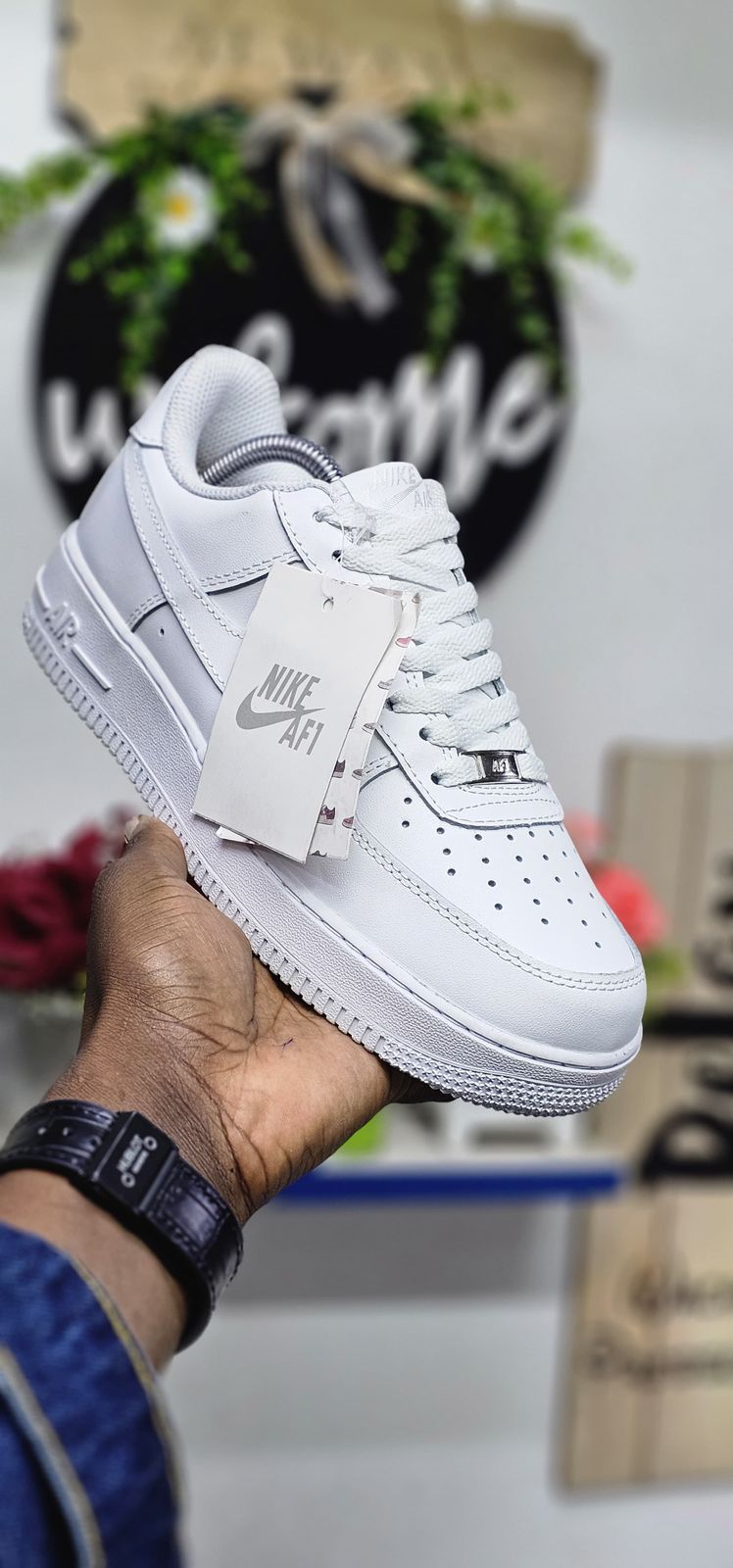 [KILIMALL SPECIAL OFFERS] Brand New Fashionable White Air Force AF1 Airforce ORIGINAL AF1 Sneakers Unisex Shoes For Men And Women Sizes 37-45