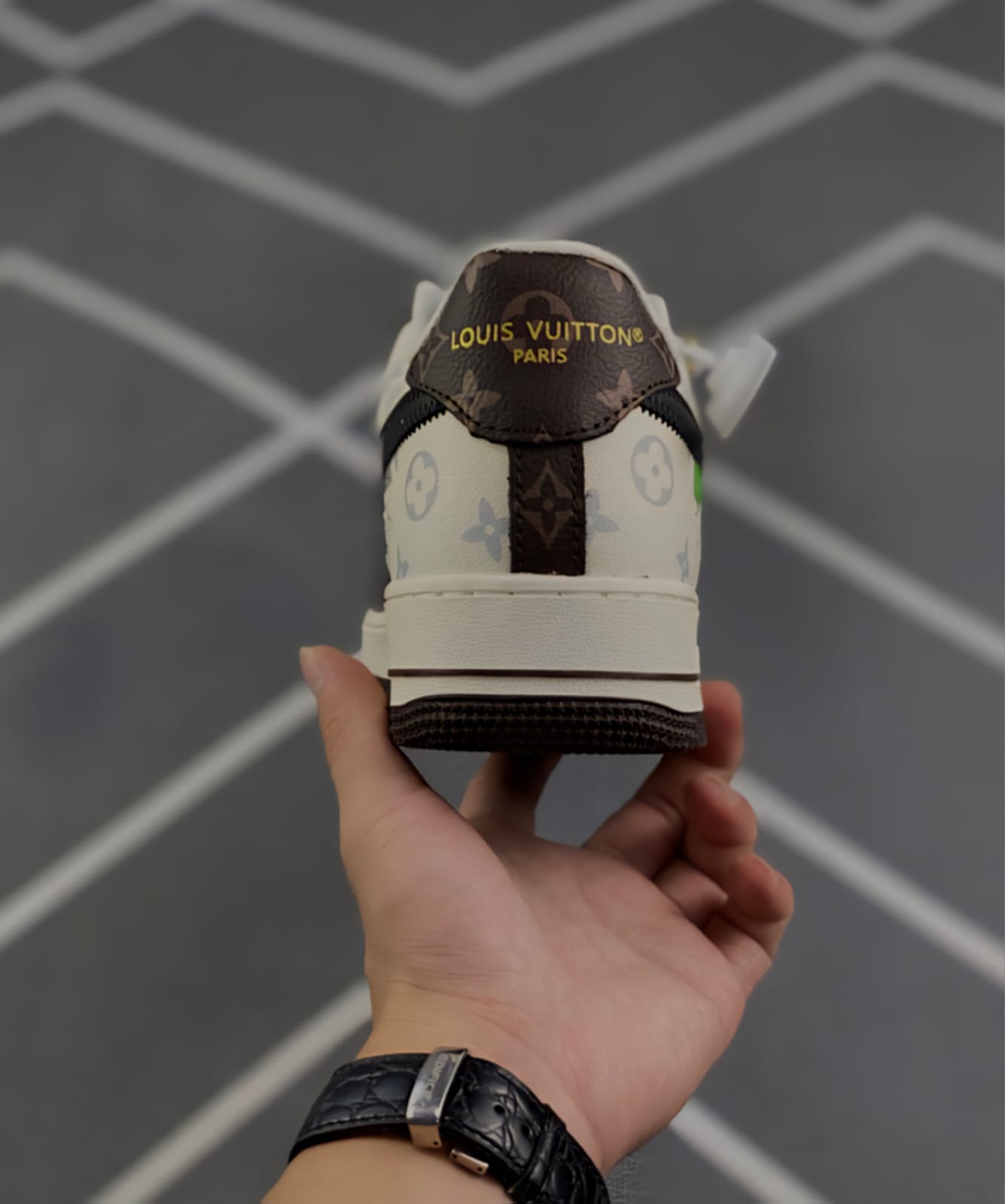 [KILIMALL SPECIAL OFFERS] Brand New Fashionable Nike Airforce 1 Louis vuitton low brown Sneakers Unisex Generic Shoes For Men And Women Sizes 40-45