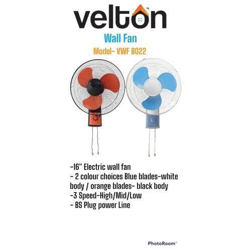 CLEARANCE OFFER VELTON WALL FAN MOUNT WITH SUPER POWER 16"