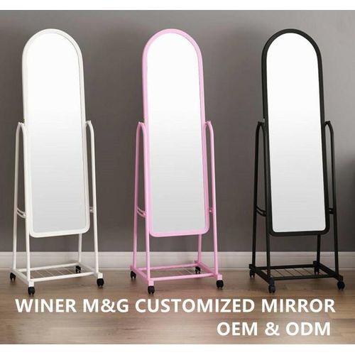 CLEARANCE OFFER Full Length Dressing Mirror with Wheels and shoes Rack