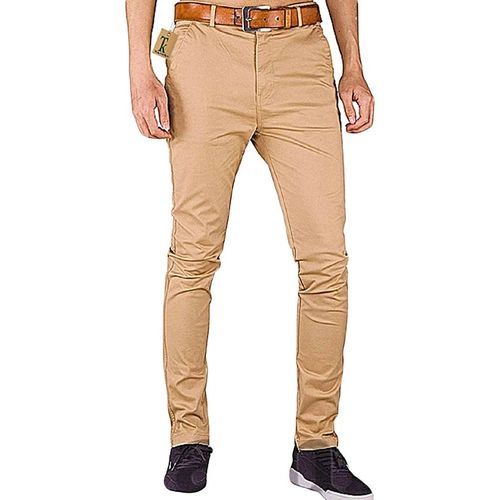 CLEARANCE OFFER Fashion Beige Men's Soft Slim Fit Khaki Trouser