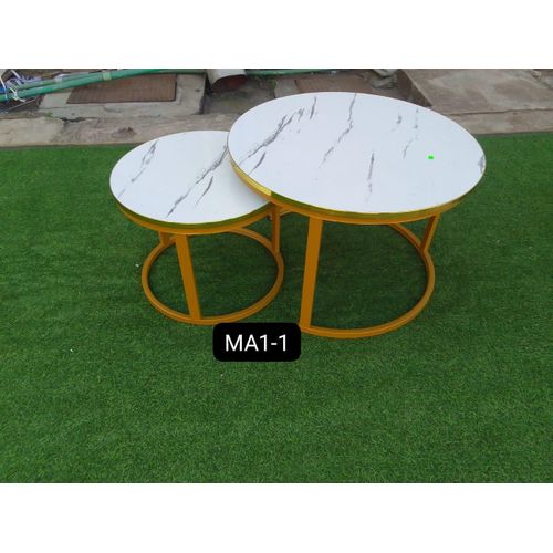 CLEARANCE OFFER Marble nesting coffee table (glass effect)