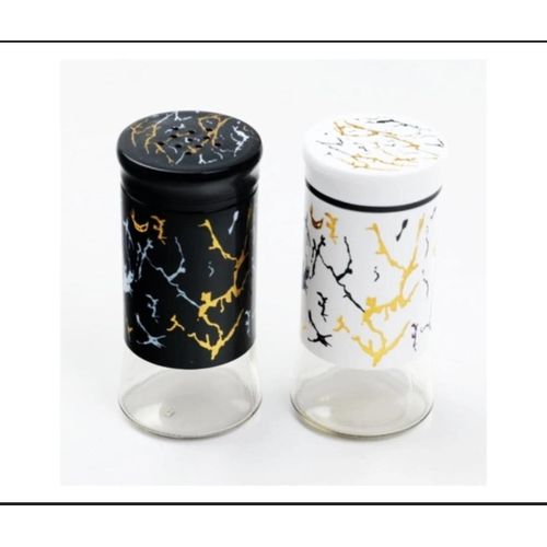 CLEARANCE OFFER Unique And Classy Glass Marble Coated Salt Shaker