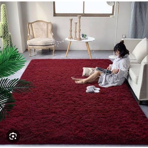 CLEARANCE OFFER Soft Fluffy Carpets Area Non-Slip Rug Floor Mat 5 *8