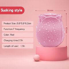 HOT SALE Rose Sex Toy For Ladies Sex Products For Women Sucking Vibration Female Licking Massage Masturbation  sex toys adult gift