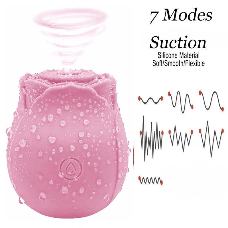 HOT SALE Rose Sex Toy For Ladies Sex Products For Women Sucking Vibration Female Licking Massage Masturbation  sex toys adult gift