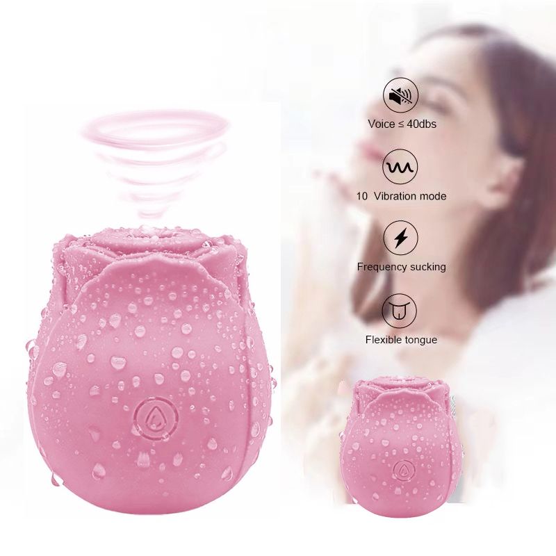 HOT SALE Rose Sex Toy For Ladies Sex Products For Women Sucking Vibration Female Licking Massage Masturbation  sex toys adult gift