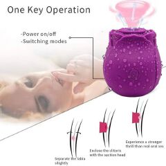 HOT SALE Rose Sex Toy For Ladies Sex Products For Women Sucking Vibration Female Licking Massage Masturbation sex toys adult gift