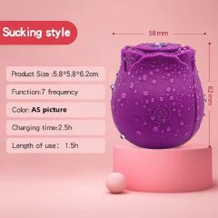 HOT SALE Rose Sex Toy For Ladies Sex Products For Women Sucking Vibration Female Licking Massage Masturbation sex toys adult gift