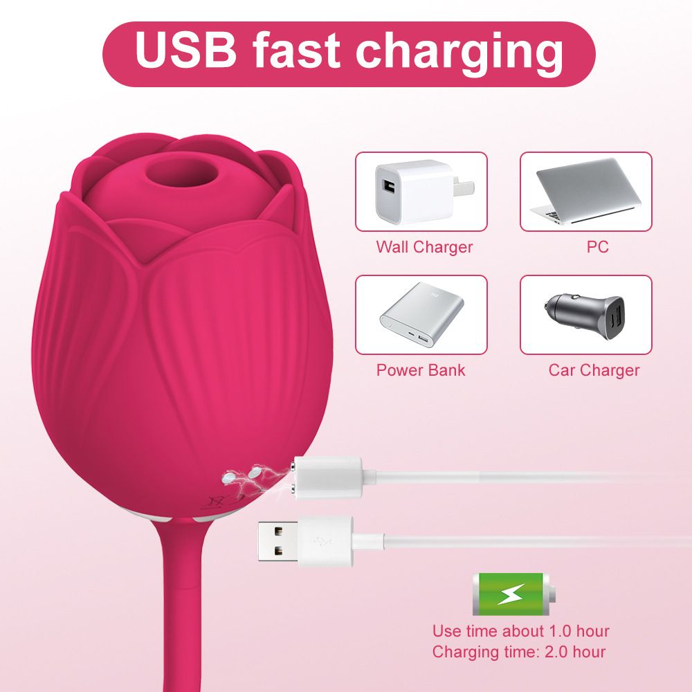 HOT SALE Rose Sex Toy For Ladies Sex Products For Women Sucking Vibration Female Licking Massage Masturbation sex toys adult gift #hua man ting2