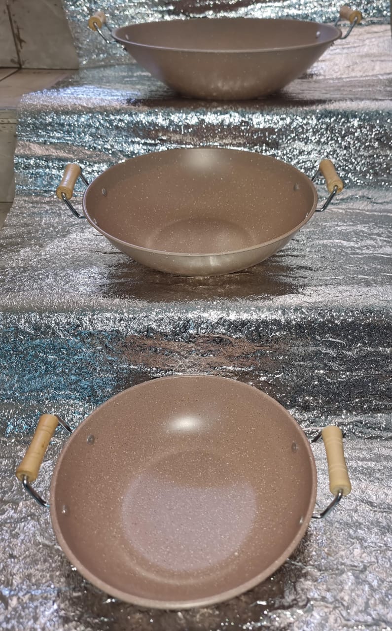 NEW ARRIVAL!!! 1Pc Classy High Quality 2 handles granite Nonstick deep pans(30cm)