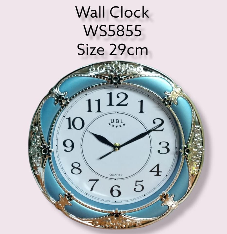 [🔥SPECIAL LIMITED OFFER🔥 🥑🌽ONLY AT KILIMALL !!! ] 1Pc Brand new Very Quality 5855 Wall Clock at Affordable Price