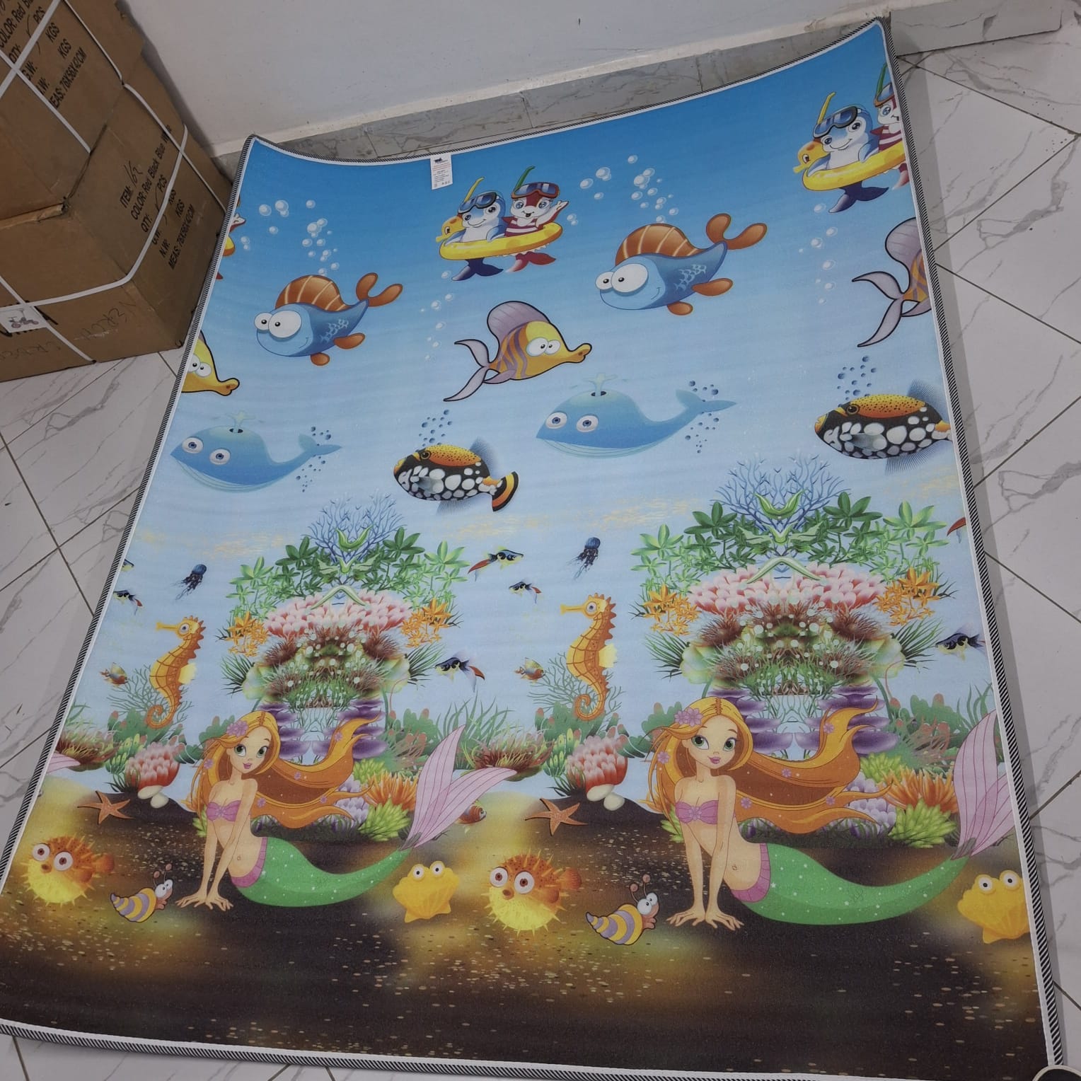 [ MAKES IT EASY AND SAVES COSTS 🤩🤩✨ !!! ]  [ 6 x 4ft ] 1Pc Brand New Very Quality  Play mats/ crawling mats  at Best Price