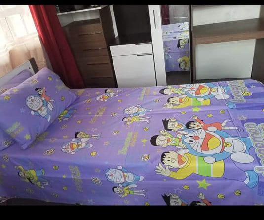 [🔥⚡ FLASH OFFER ⚡🔥 🥑🌽ONLY AT KILIMALL !!! ] [ 4 x 6 ] 4Pcs Classy Very Quality Durable & Stylish Cartoon themed bedsheets ( 2 bedsheets &   2  pillow cases ) at Best Price