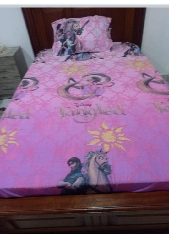 [🔥💰 BEST OFFER 💰🔥 🥑🌽ONLY AT KILIMALL !!! ] [ 4 x 6 ] 4Pcs Classy Very Quality Durable & Stylish Cartoon themed bedsheets ( 2 bedsheets &   2  pillow cases ) at Best Price