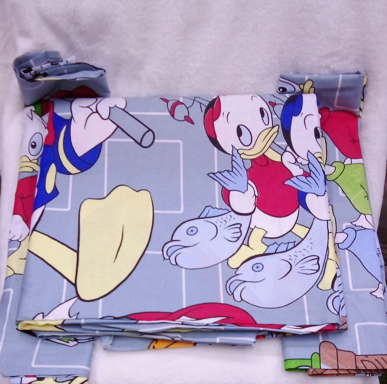 [🔥💰 BEST OFFER 💰🔥 🥑🌽ONLY AT KILIMALL !!! ] [ 4 x 6 ] 4Pcs Classy Very Quality Durable & Stylish Cartoon themed bedsheets ( 2 bedsheets &   2  pillow cases ) at Best Price