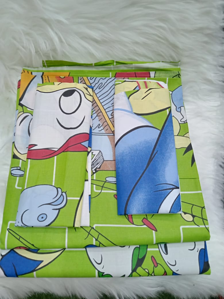 [🔥💰 BEST OFFER 💰🔥 🥑🌽ONLY AT KILIMALL !!! ] [ 4 x 6 ] 4Pcs Classy Very Quality Durable & Stylish Cartoon themed bedsheets ( 2 bedsheets &   2  pillow cases ) at Best Price