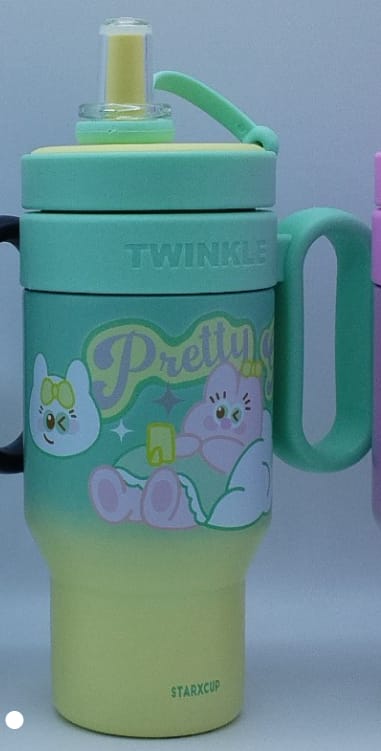 [ 💥 SUPER OFFER 💥+ ADDED OFFERS 🤩🤩✨ !!! ]  1Pc Classy Very Quality Durable  & Portable800ml thermal cup  at Affordable Price