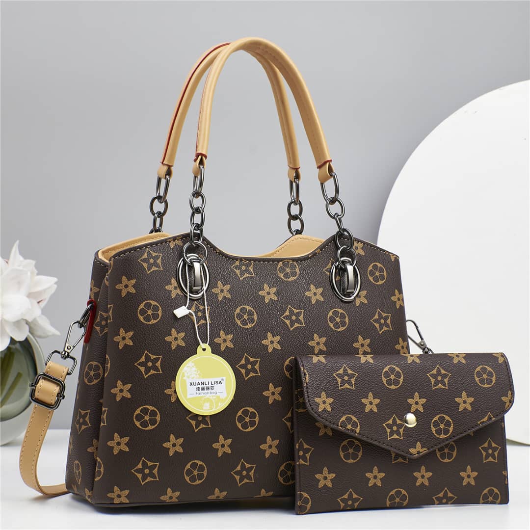 [ SHOP SMART AND SAVE BIG AT AN AMAZING OFFER PRICE 🤩🤩✨ !!! 2 in 1 New Arrival High Quality Stylish and Luxurious Comfortable Ladies Handbag ..Designed With Durability and Functionality ✔👌