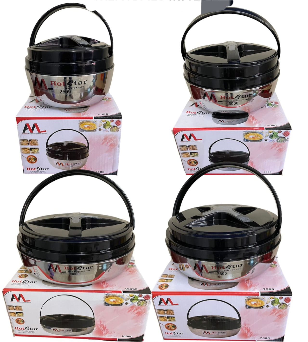 [ SHOP SMART AND SAVE BIG AT AN AMAZING OFFER PRICE 🤩🤩✨ !!! 1Pc Classy Very Quality Durable & Portable HotStar HotPot Size ; 5000ml .Designed With Durability and Functionality✨
