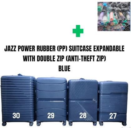 [🤑🥑⏰ TIME LIMITED OFFER ⏰🥑🌽 ]✅️-  3 IN 1 SIZE 30 BRAND NEW STYLISH & LAXURIOUS JAZZ POWER PP (RUBBER) WITH DOUBLE ZIP  AND WITH EXTENSION ...THAT COMES WITH A FREE WATER BOTTLE ( RANDOM COLOR)