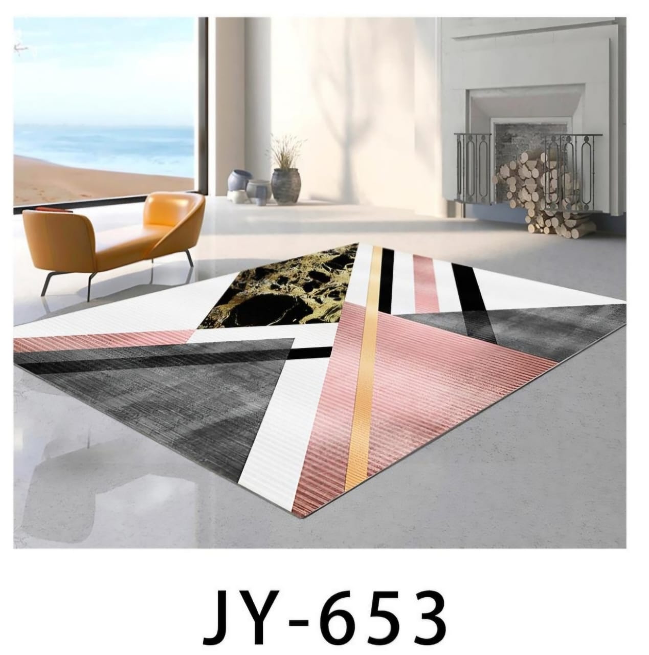 ⭐ MEGA OFFER ⭐ -  1pc Luxurious 3D Carpet for Living Room Bedroom Washable  Size 7x10 at affordable price