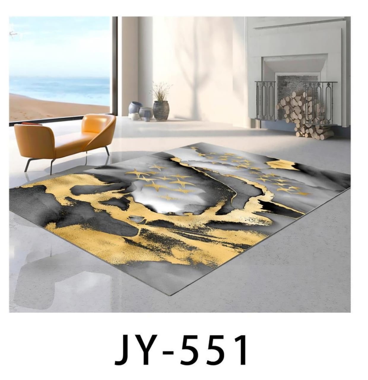 ⭐ MEGA OFFER ⭐ -  1pc Luxurious 3D Carpet for Living Room Bedroom Washable  Size 7x10 at affordable price