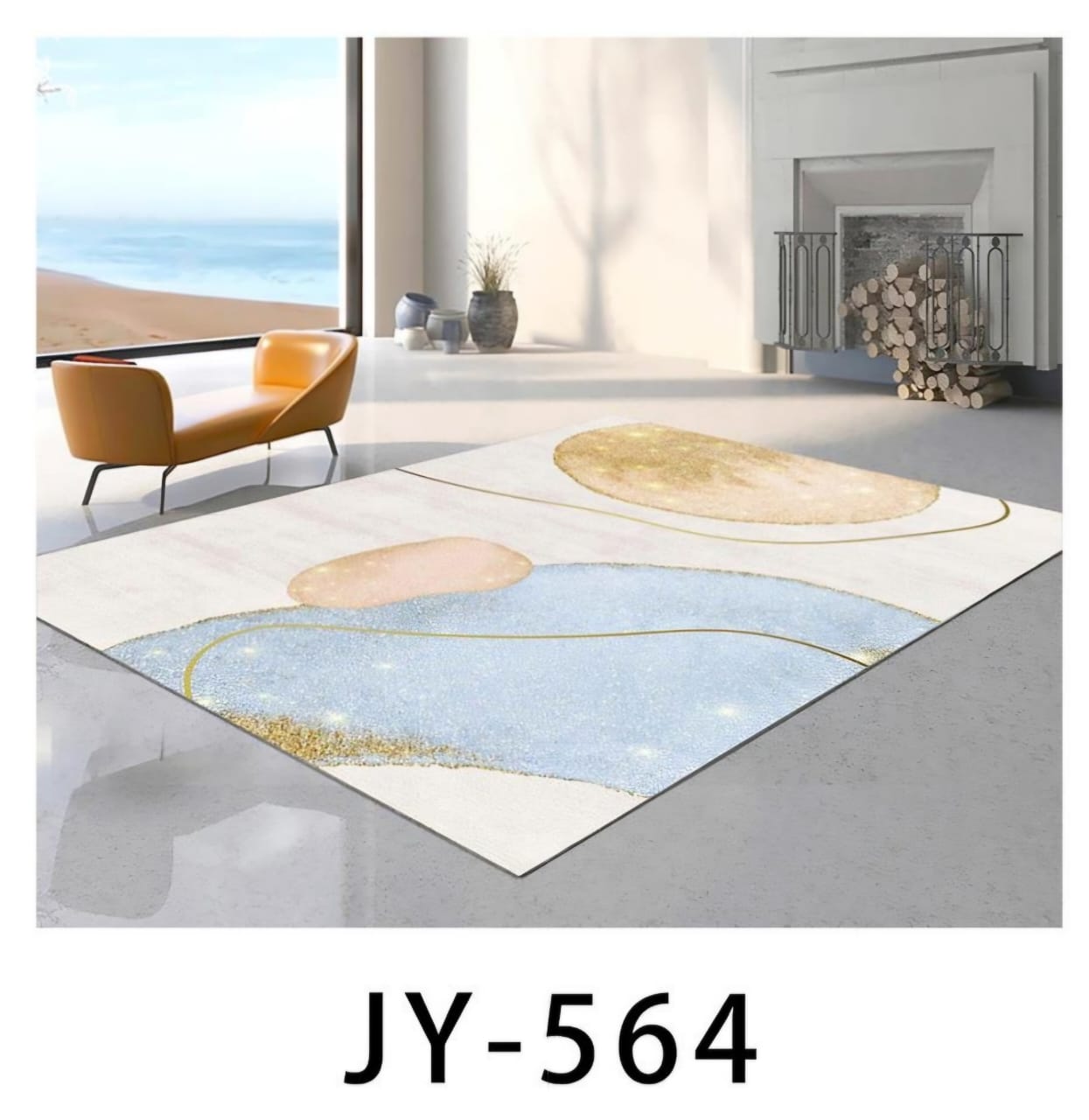 ⭐ MEGA OFFER ⭐ -  1pc Luxurious 3D Carpet for Living Room Bedroom Washable  Size 7x10 at affordable price