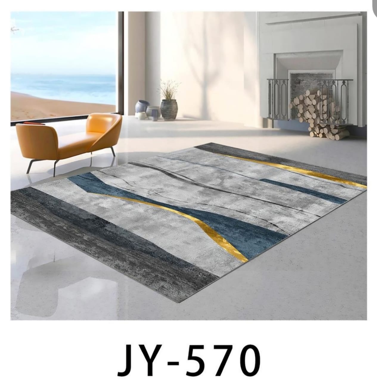 ⭐ MEGA OFFER ⭐ -  1pc Luxurious 3D Carpet for Living Room Bedroom Washable  Size 7x10 at affordable price