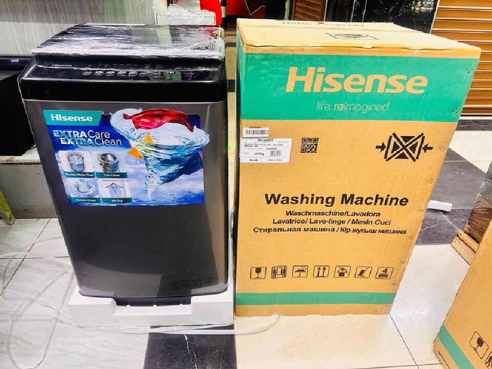 🚀💥 SUPER SALE OFFER 💥🚀 Hisense 8kg Top Load Fully Automatic Washing Machine | Stain Removal | Home Laundry | Energy Efficient