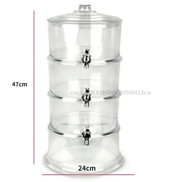 🎯 LIMITED OFFER 🎯 - A 1 PC ⏯️3 tier juice dispenser At Affordable price Clear 3 Litres ●Acrylic At Affordable price