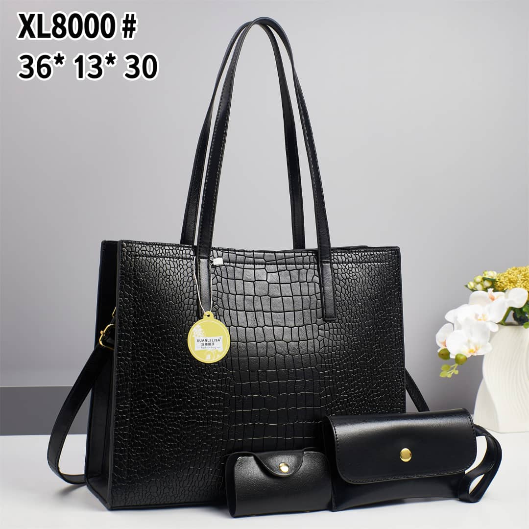 ⏰ TIME LIMITED OFFER ⏰ - 3-in-1 Women's Fashionable Handbags, Large, Lightweight, Stylish PU Leather/Fabric, Durable, Daily, Work, Travel, Shopping