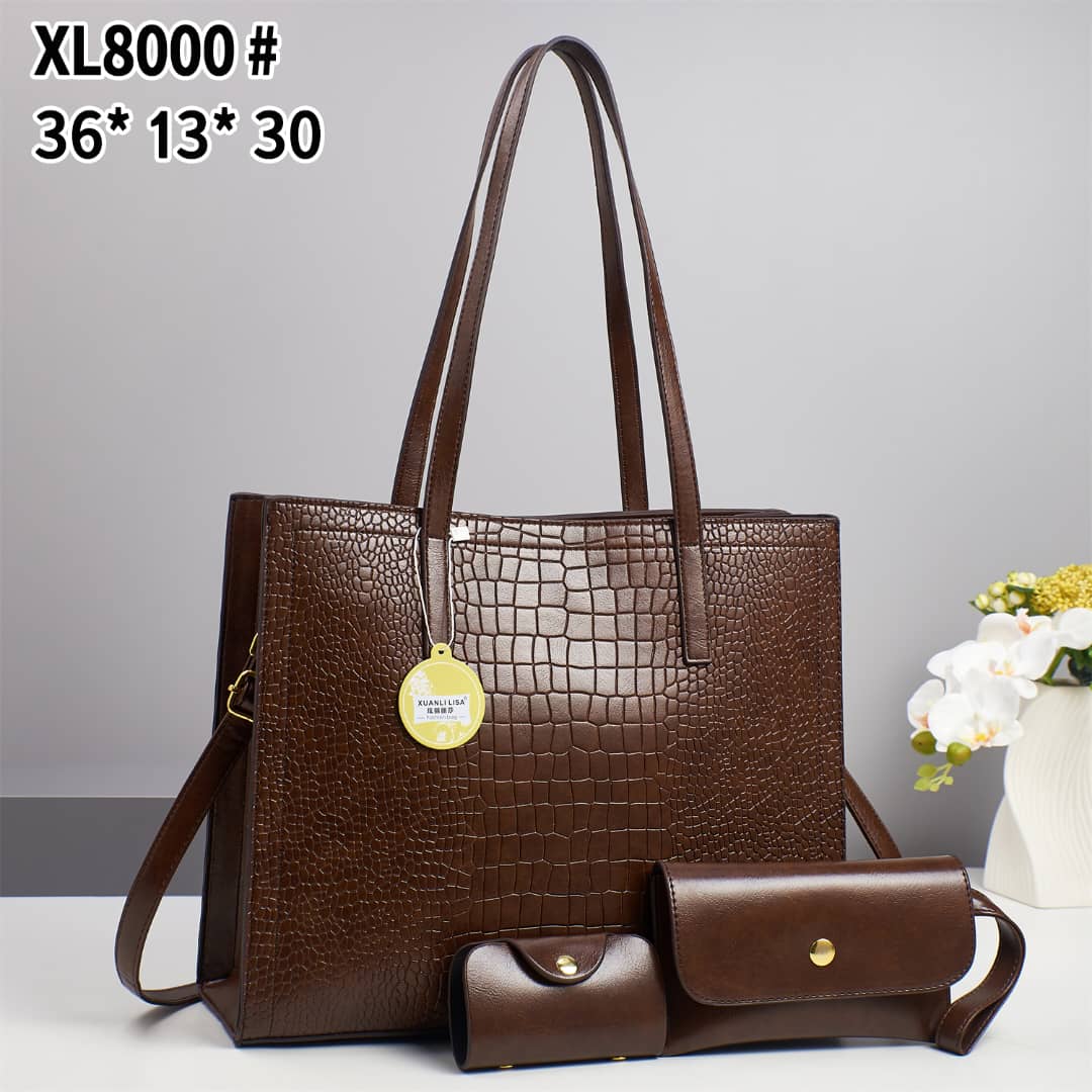 ⏰ TIME LIMITED OFFER ⏰ - 3-in-1 Women's Fashionable Handbags, Large, Lightweight, Stylish PU Leather/Fabric, Durable, Daily, Work, Travel, Shopping