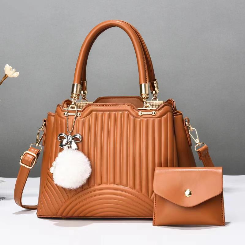 ⚡ INSTANT OFFER ⚡ - 2 in 1 Women's Fashionable Handbags, Large, Stylish, Lightweight PU Leather/Fabric, Durable, Modern, Daily, Travel