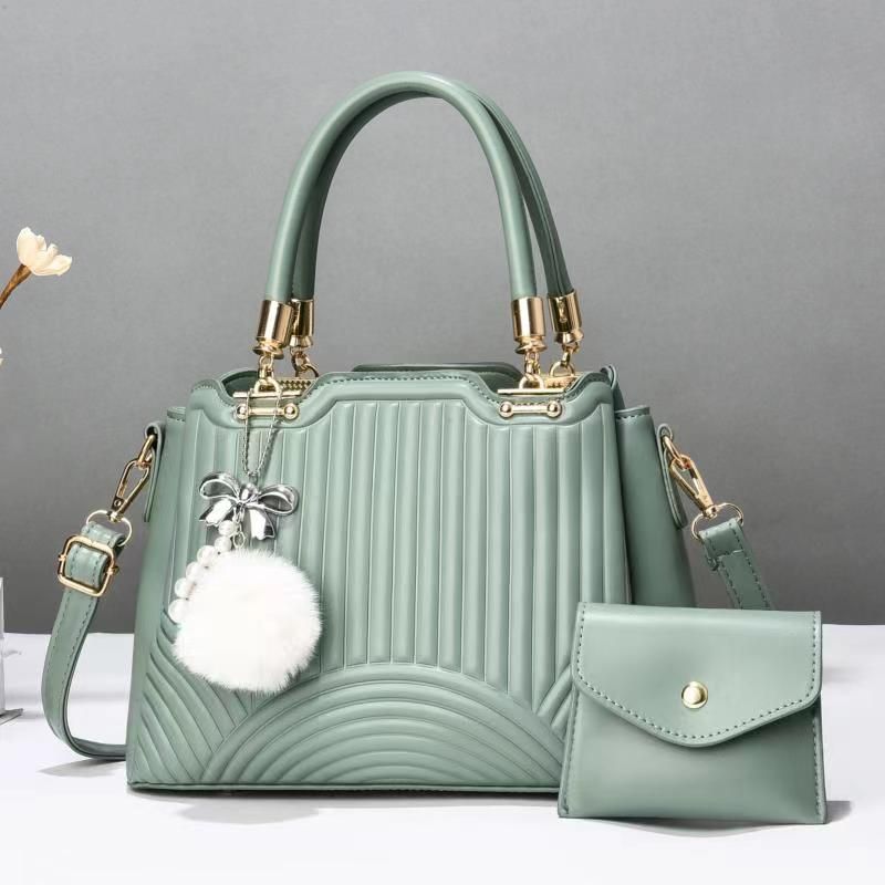 ⚡ INSTANT OFFER ⚡ - 2 in 1 Women's Fashionable Handbags, Large, Stylish, Lightweight PU Leather/Fabric, Durable, Modern, Daily, Travel