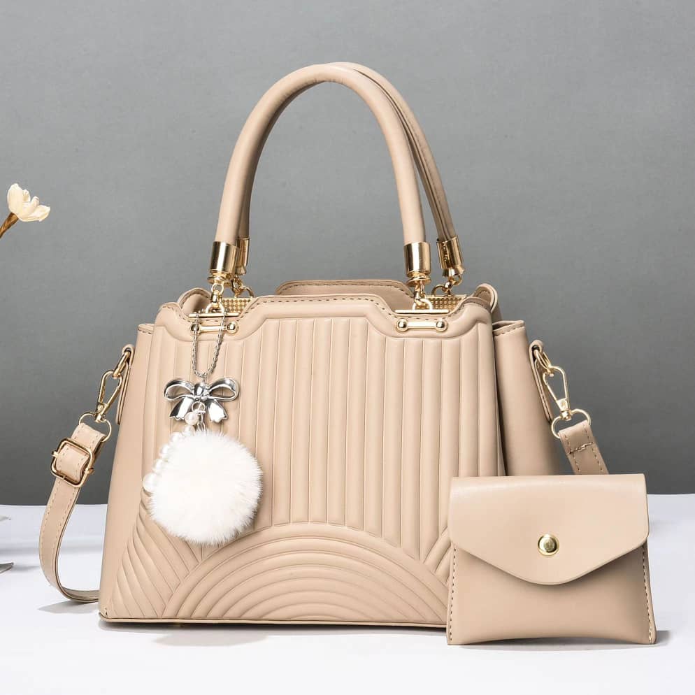 ⚡ INSTANT OFFER ⚡ - 2 in 1 Women's Fashionable Handbags, Large, Stylish, Lightweight PU Leather/Fabric, Durable, Modern, Daily, Travel