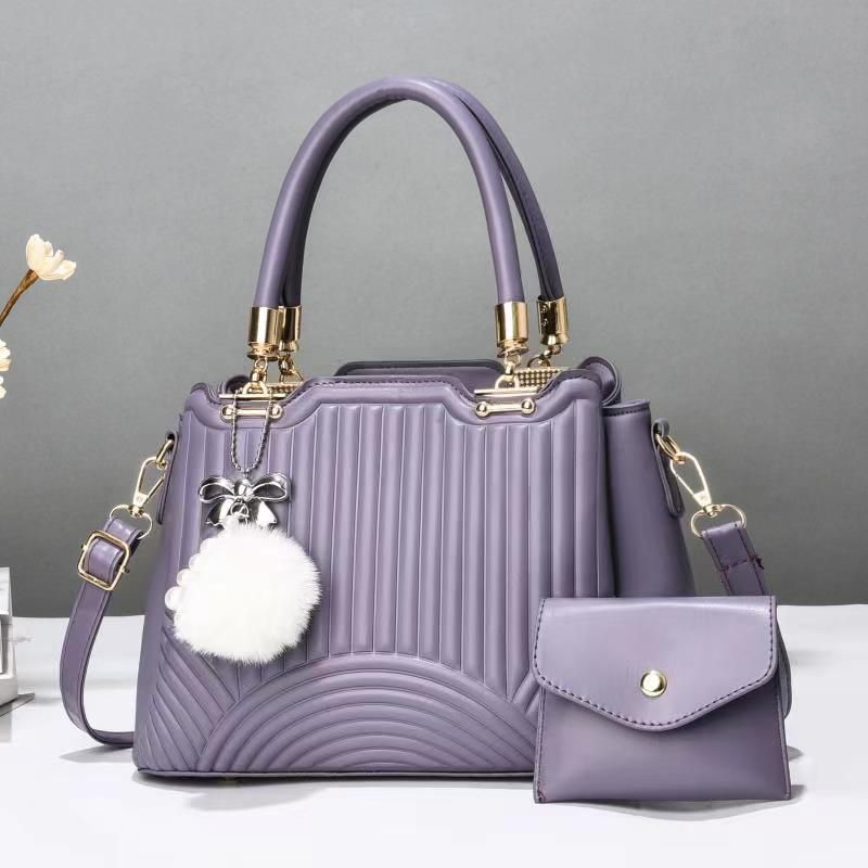 ⚡ INSTANT OFFER ⚡ - 2 in 1 Women's Fashionable Handbags, Large, Stylish, Lightweight PU Leather/Fabric, Durable, Modern, Daily, Travel