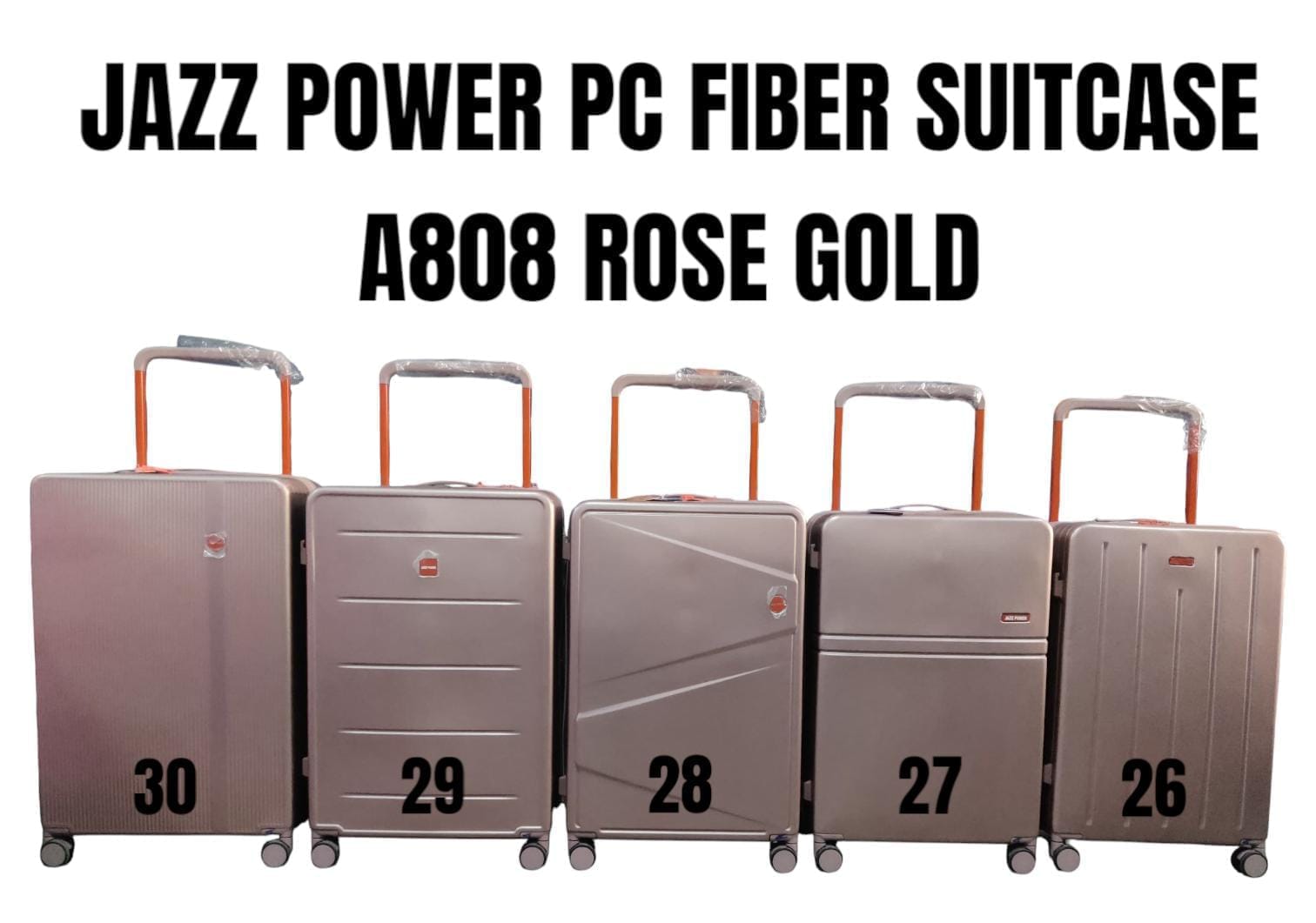 ⭐ SPECIAL DEAL OFFER ⭐ - JAZZ POWER PC Suitcase 26-30 Inch, Anti-Theft Double Zipper, Expandable, Durable Travel Luggage for All Sizes