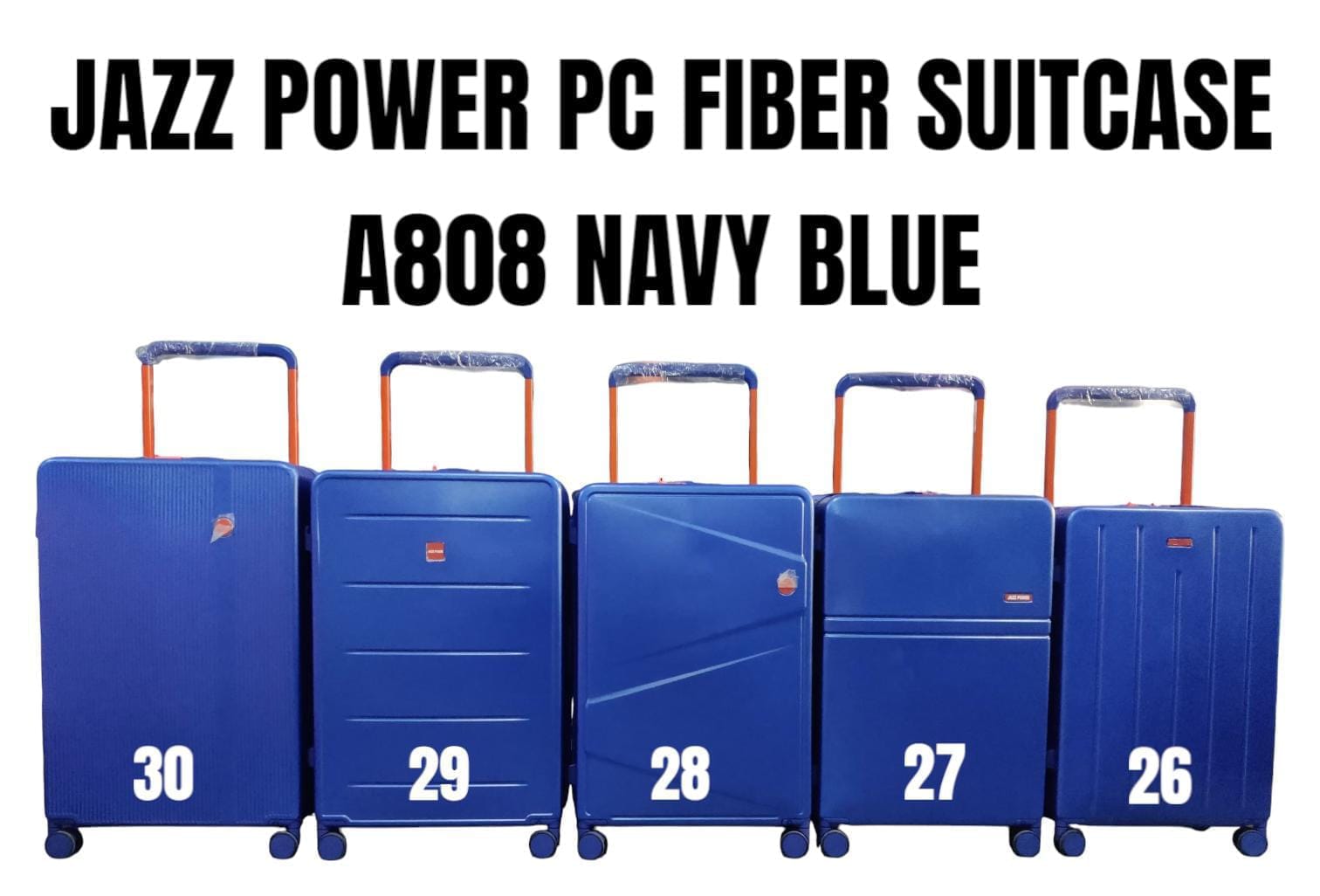⭐ SPECIAL DEAL OFFER ⭐ - JAZZ POWER PC Suitcase 26-30 Inch, Anti-Theft Double Zipper, Expandable, Durable Travel Luggage for All Sizes
