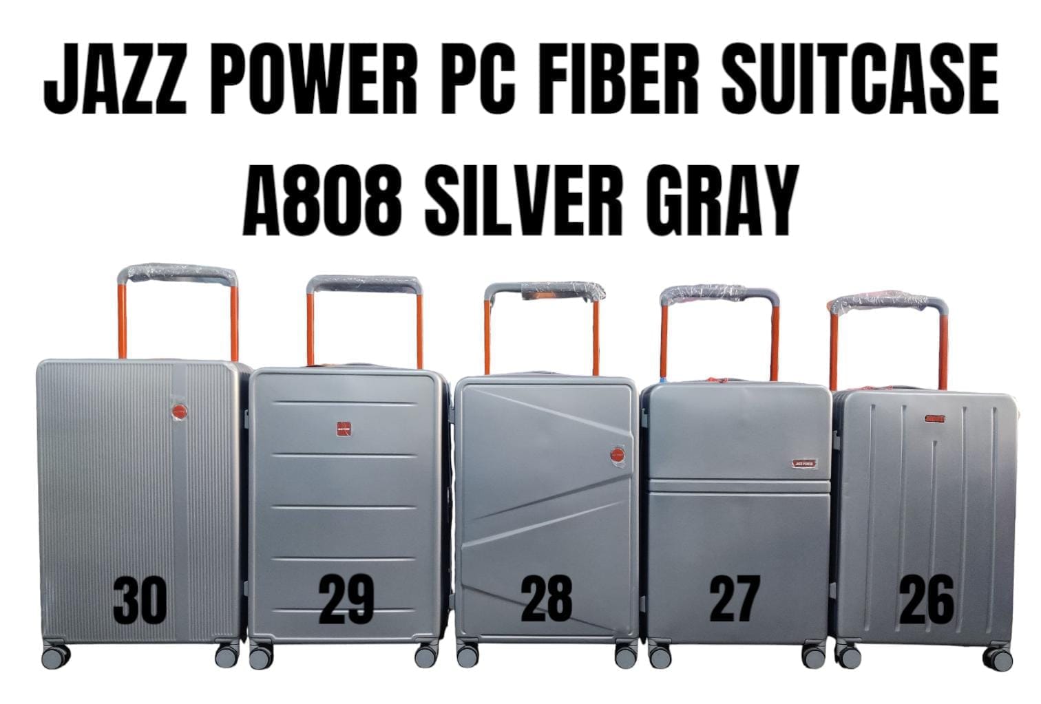 ⭐ SPECIAL DEAL OFFER ⭐ - JAZZ POWER PC Suitcase 26-30 Inch, Anti-Theft Double Zipper, Expandable, Durable Travel Luggage for All Sizes