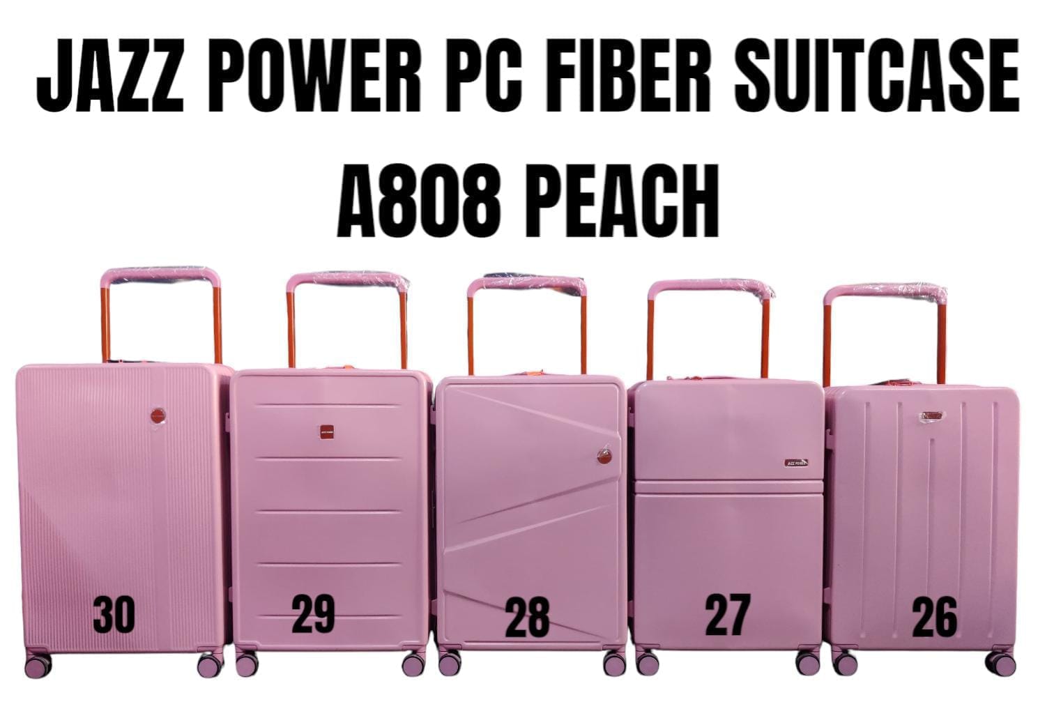 ⭐ SPECIAL DEAL OFFER ⭐ - JAZZ POWER PC Suitcase 26-30 Inch, Anti-Theft Double Zipper, Expandable, Durable Travel Luggage for All Sizes