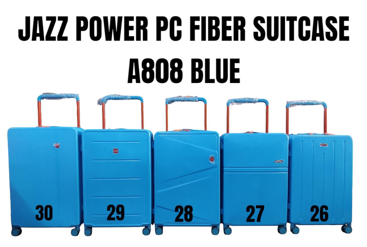 ⭐ SPECIAL DEAL OFFER ⭐ - JAZZ POWER PC Suitcase 26-30 Inch, Anti-Theft Double Zipper, Expandable, Durable Travel Luggage for All Sizes