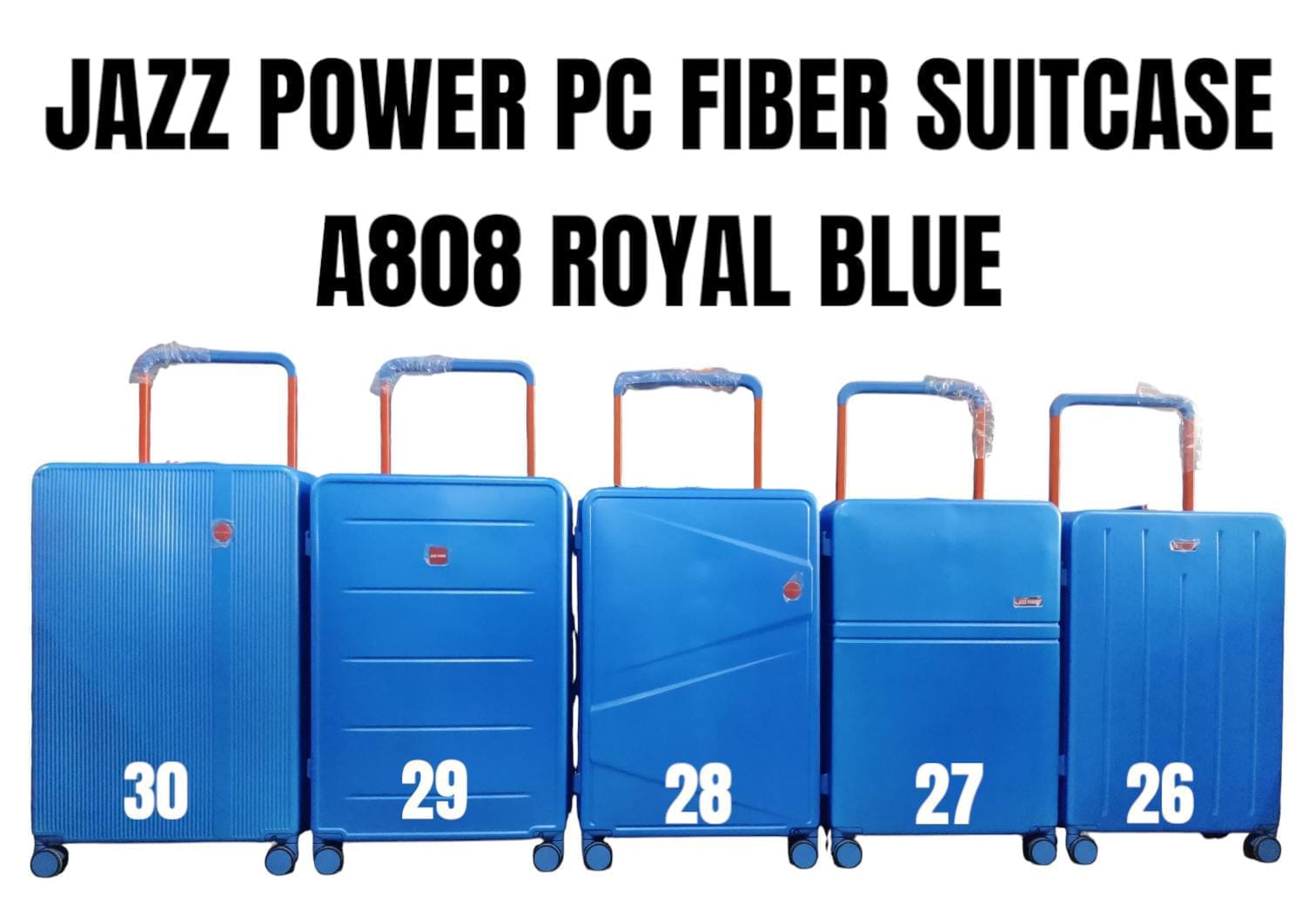 ⭐ SPECIAL DEAL OFFER ⭐ - JAZZ POWER PC Suitcase 26-30 Inch, Anti-Theft Double Zipper, Expandable, Durable Travel Luggage for All Sizes