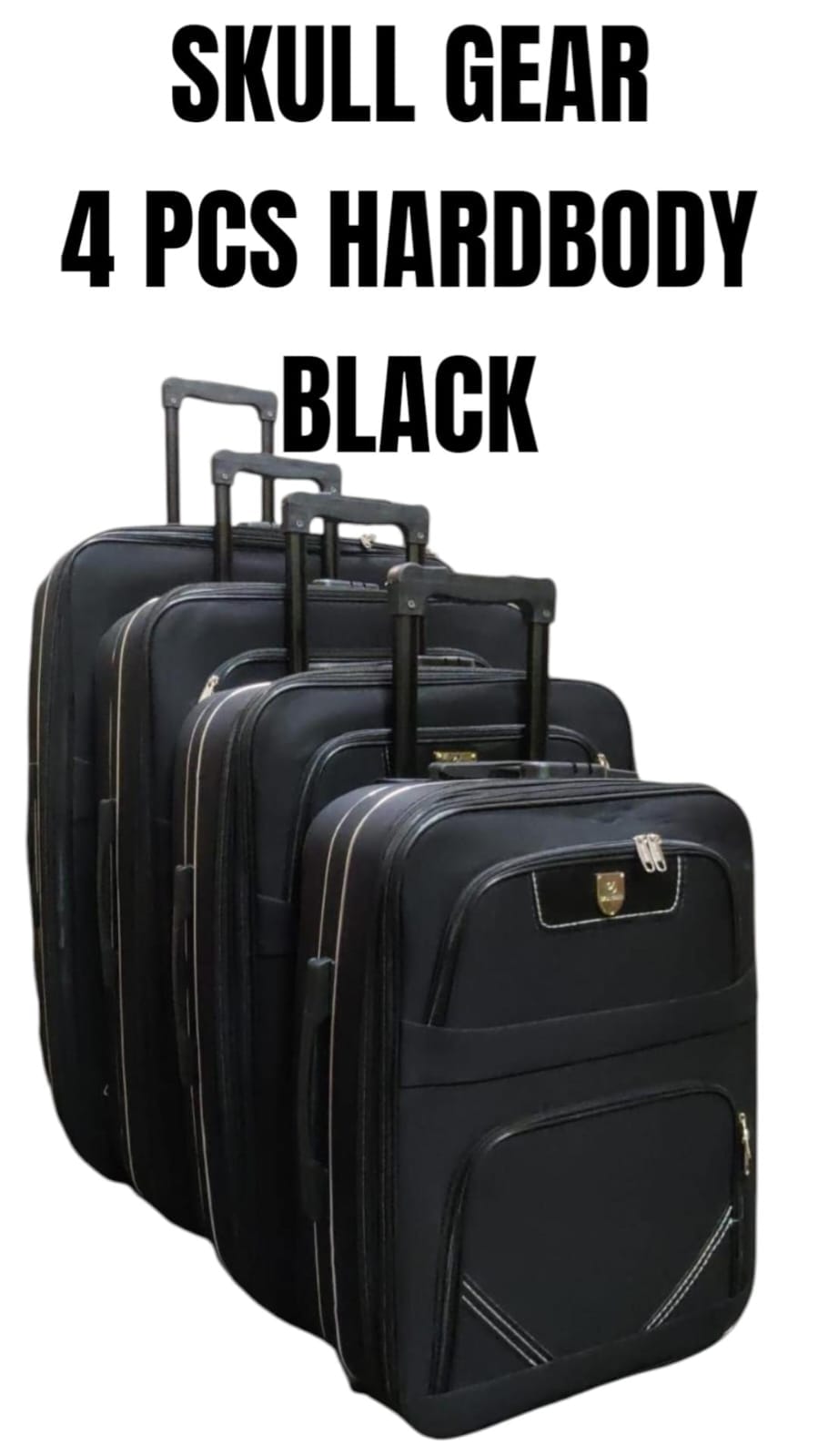 💥 DISCOUNT OFFER 💥 - 4 pc ABS + Polycarbonate Fiber Suitcase Set, Lightweight, Durable, Travel-Ready, High-Quality