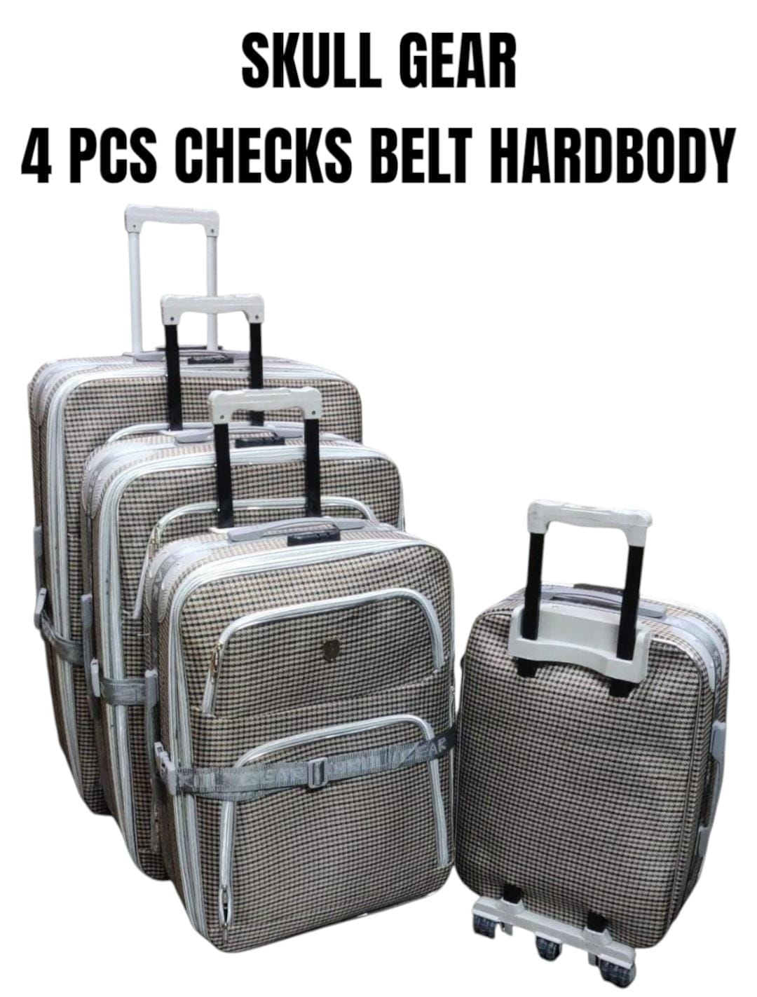 💥 DISCOUNT OFFER 💥 - 4 pc ABS + Polycarbonate Fiber Suitcase Set, Lightweight, Durable, Travel-Ready, High-Quality