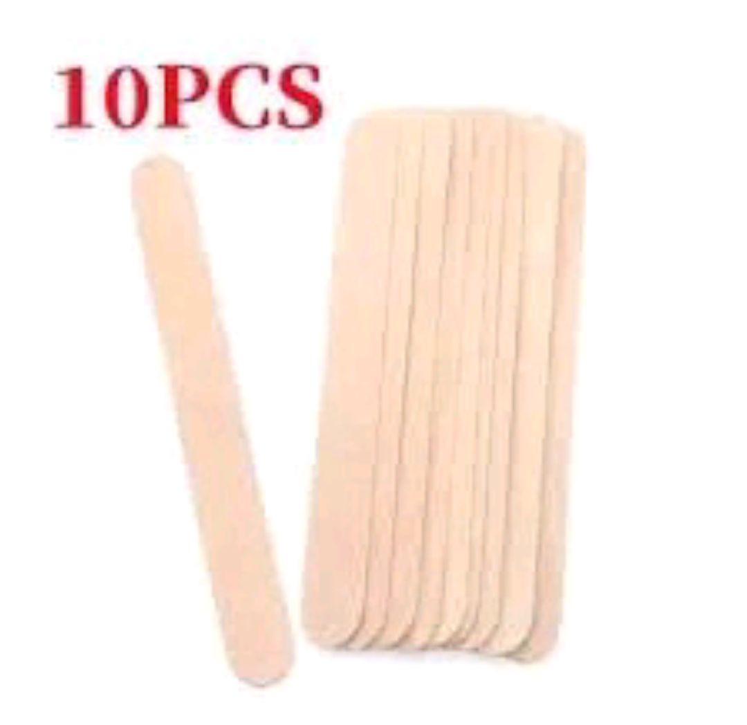 Hard Wax Beans Hair Removal Depilatory Wooden Spatulas Stick -10pcs