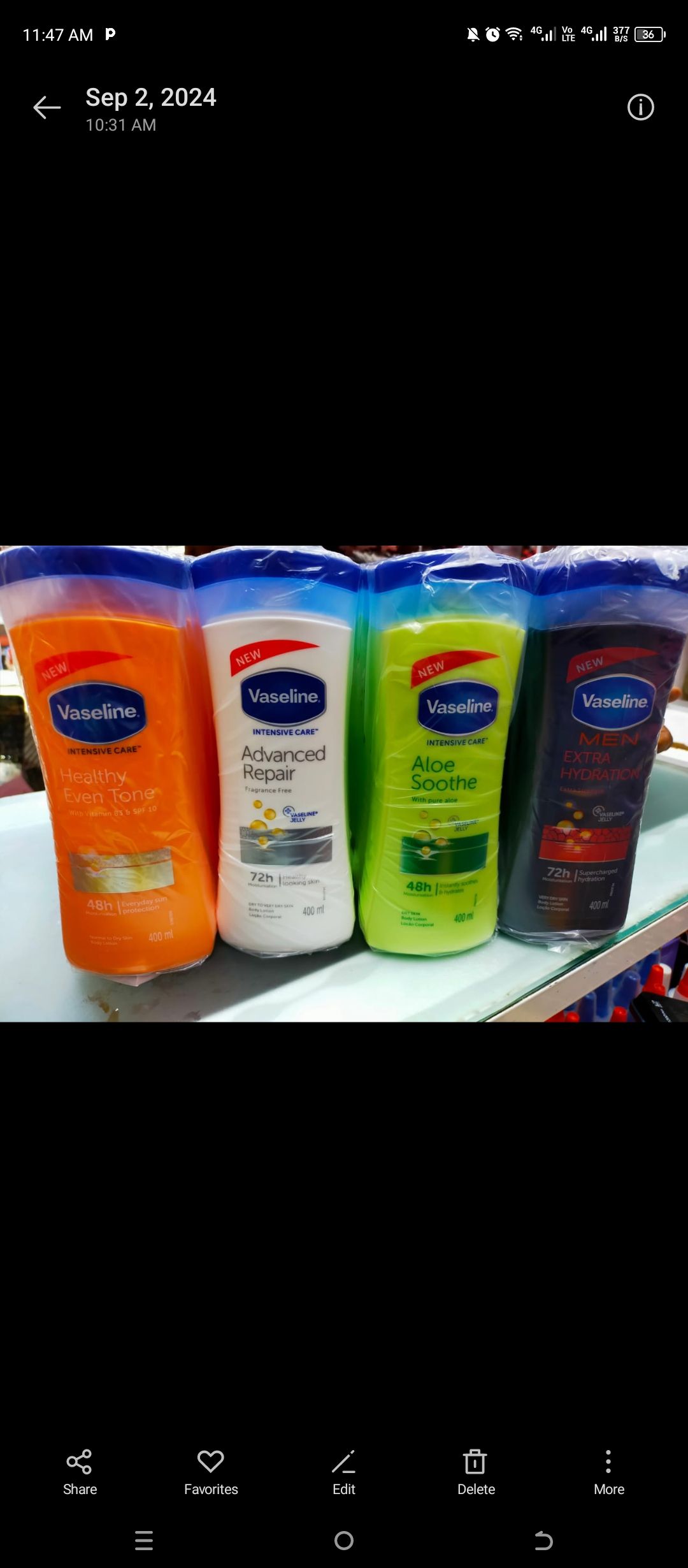 Vaseline Body Lotion -400ml