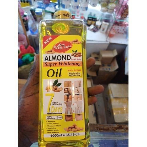 New VEET GOLD Almond Super Whitening Face & Body Glow Oil-200ml