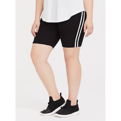 Ladies Biker Shorts/Gym Short/ Yoga Shorts With White Strips