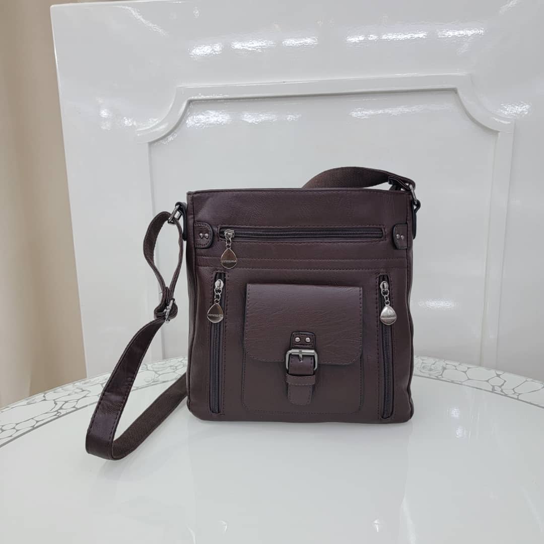 New Multi-Pocket Shoulder Bags PU Leather Ladies Bags Purses Handbags Women Sling Bags Office Messenger Bags Gift Sales